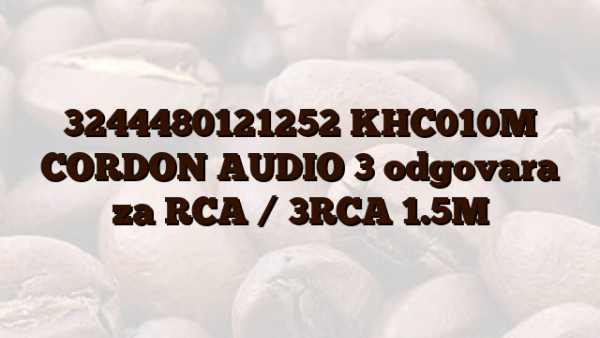 3244480121252 KHC010M CORDON AUDIO 3 odgovara za RCA /  3RCA 1.5M