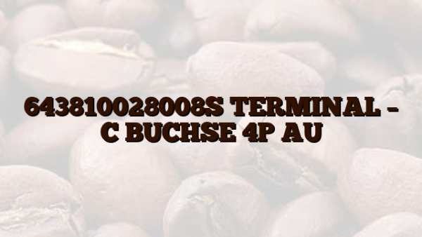 643810028008S TERMINAL – C  BUCHSE 4P AU