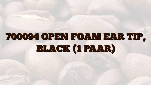 700094 OPEN FOAM EAR TIP,  BLACK (1 PAAR)