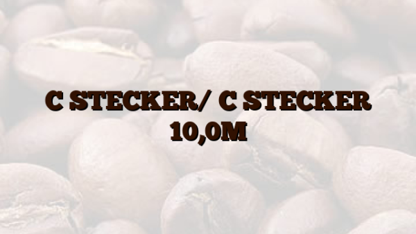 C STECKER/ C STECKER 10,0M