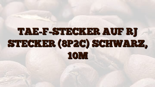TAE-F-STECKER AUF RJ STECKER (8P2C) SCHWARZ,  10M