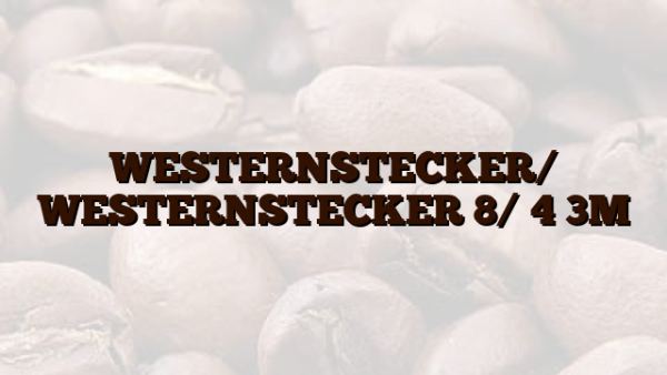 WESTERNSTECKER/ WESTERNSTECKER 8/ 4 3M