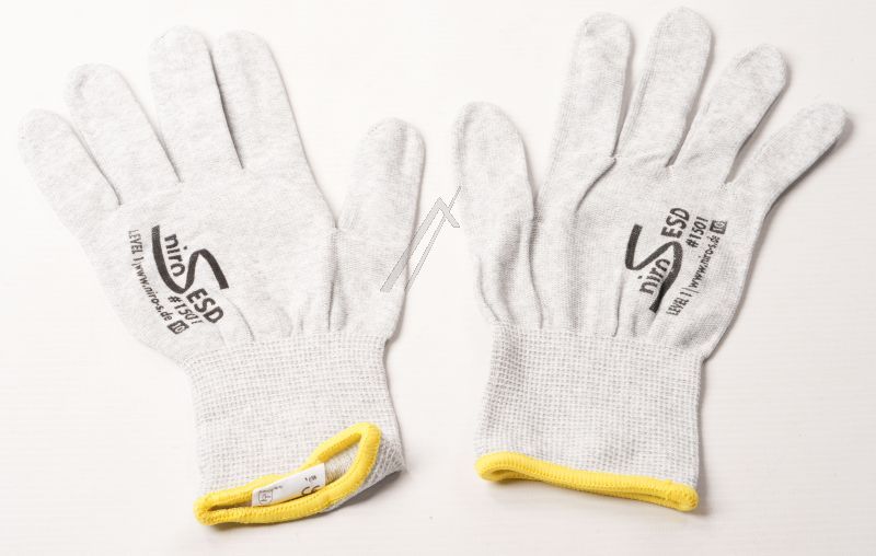 1501-GR10 ESD-STRICKHANDSCHUHE PAAR GRÖSSE 10/XL